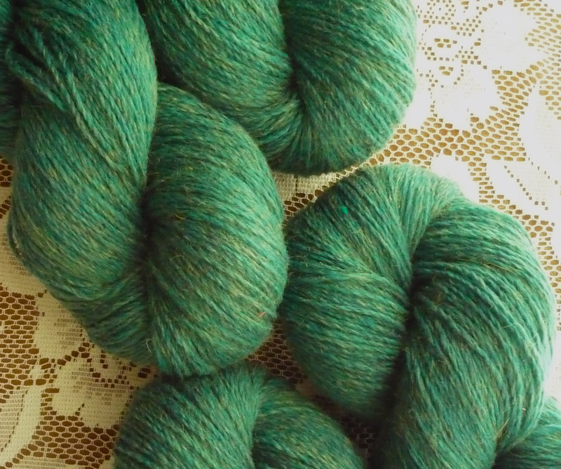 Gilded Green Teal - 2-ply Sock/Sport Wt.