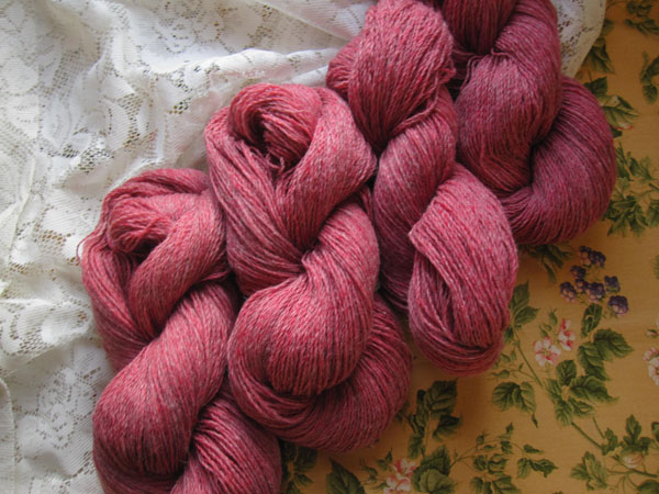 Hollyhock Heather - 2-ply Sock/Sport Wt. - (out of stock)