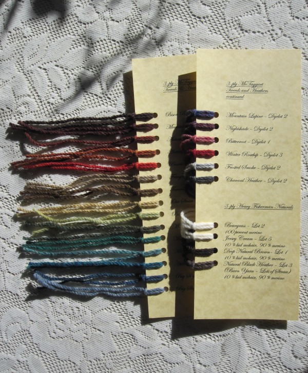 Heavy Fisherman Weight Color/Sample Cards Heavy Fisherman Weight Color/Sample Cards