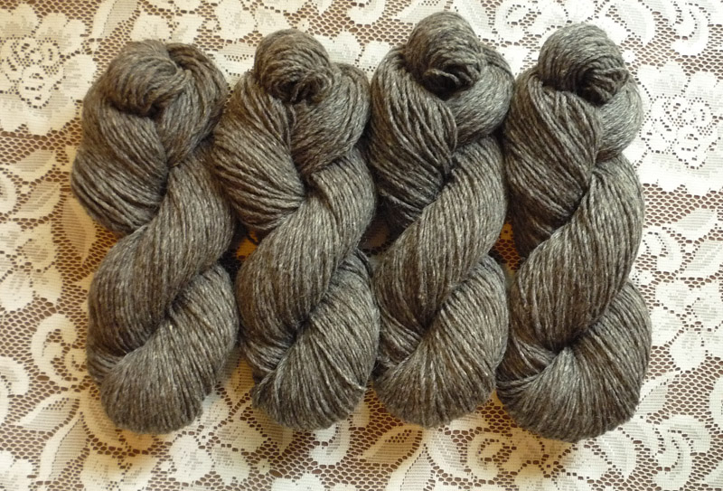 3-ply DK Wt. Luxury Blend - Dark Natural Gray - Lovely New Lot!