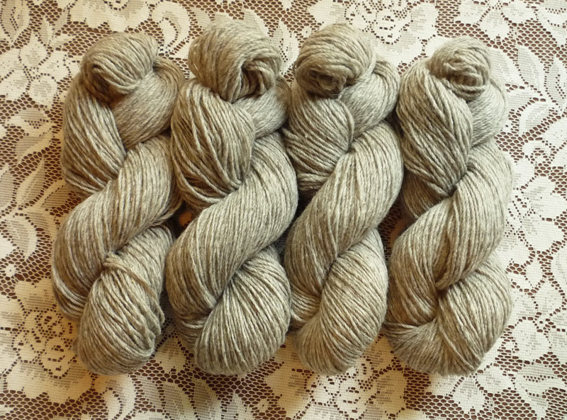 3-ply DK Wt. Luxury Blend - Light Natural Gray - Lovely New Lot!