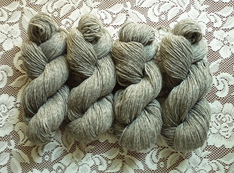 3-ply DK - Medium Natural Gray Luxury Blend - Lovely New Lot!