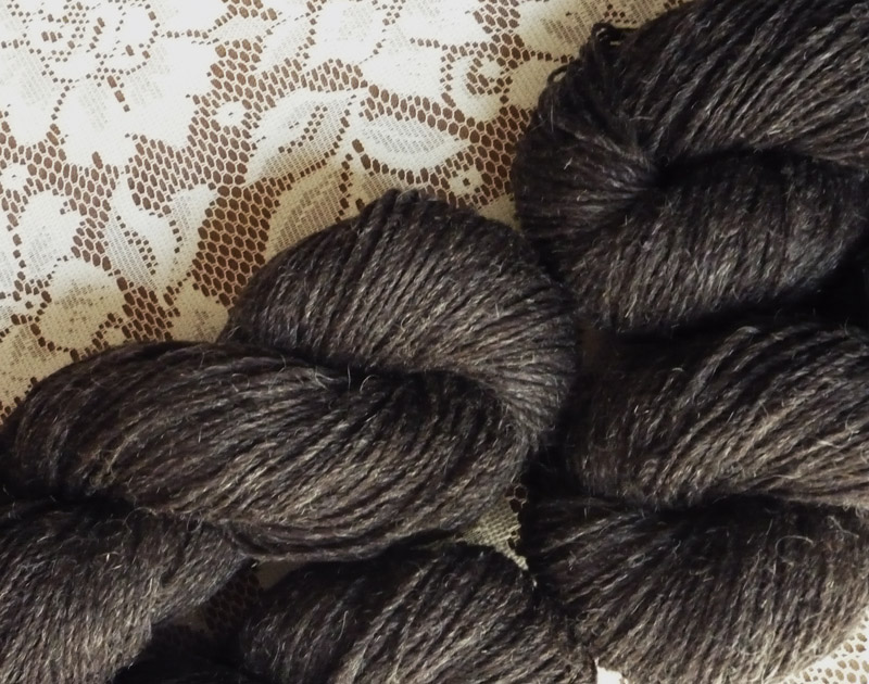 3-ply DK Wt. Blend - Natural Black (out of stock) 3-ply DK Wt. Blend - Natural Black (out of stock)